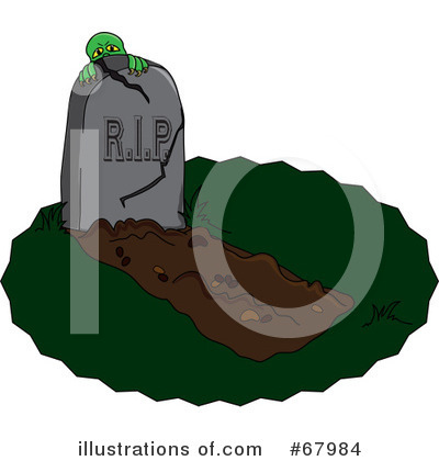 Royalty-Free (RF) Cemetery Clipart Illustration by Pams Clipart - Stock Sample #67984