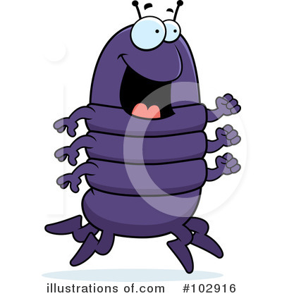 Royalty-Free (RF) Centipede Clipart Illustration by Cory Thoman - Stock Sample #102916