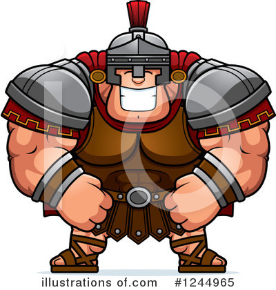 Royalty-Free (RF) Centurion Clipart Illustration by Cory Thoman - Stock Sample #1244965