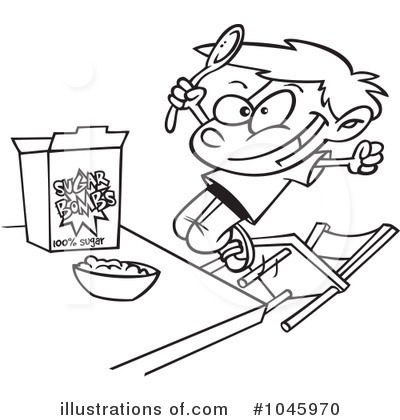 Royalty-Free (RF) Cereal Clipart Illustration by toonaday - Stock Sample #1045970