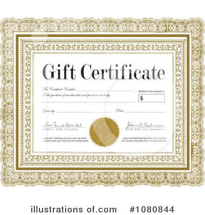 Gift Certificate Clipart #1080844 by BestVector