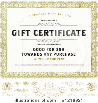 Gift Certificate Clipart #1219921 by BestVector
