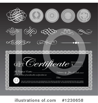 Gift Certificate Clipart #1230658 by BestVector