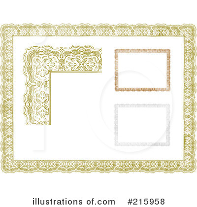 Royalty-Free (RF) Certificate Clipart Illustration by BestVector - Stock Sample #215958