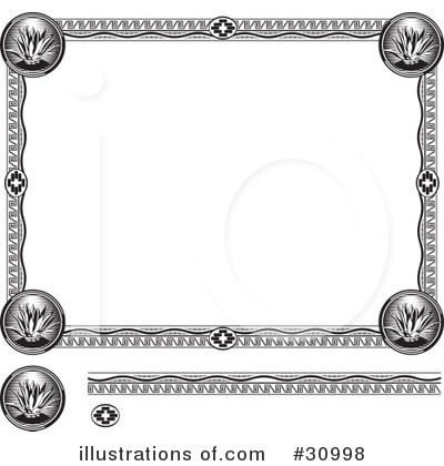 Royalty-Free (RF) Certificate Clipart Illustration by David Rey - Stock Sample #30998