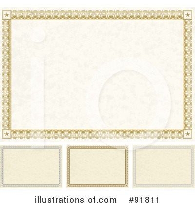 Royalty-Free (RF) Certificate Clipart Illustration by BestVector - Stock Sample #91811