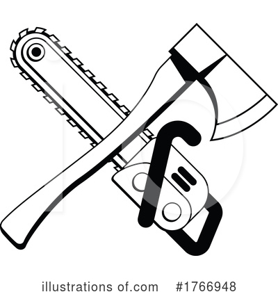 Royalty-Free (RF) Chainsaw Clipart Illustration by AtStockIllustration - Stock Sample #1766948