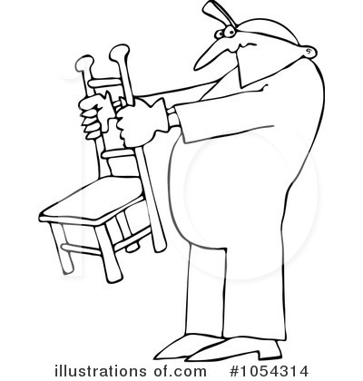 Royalty-Free (RF) Chair Clipart Illustration by djart - Stock Sample #1054314