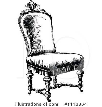 Royalty-Free (RF) Chair Clipart Illustration by Prawny Vintage - Stock Sample #1113864