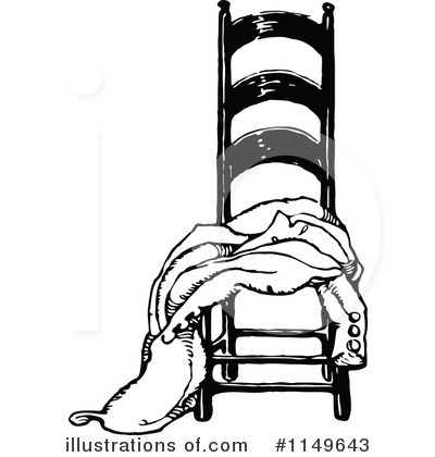 Royalty-Free (RF) Chair Clipart Illustration by Prawny Vintage - Stock Sample #1149643