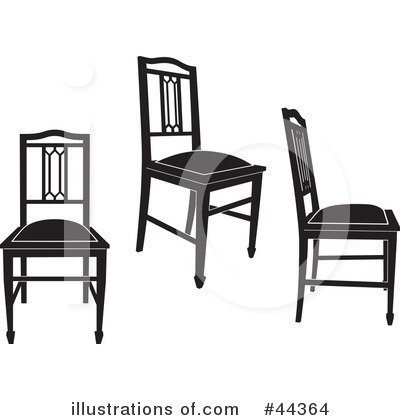 Royalty-Free (RF) Chairs Clipart Illustration by Frisko - Stock Sample #44364