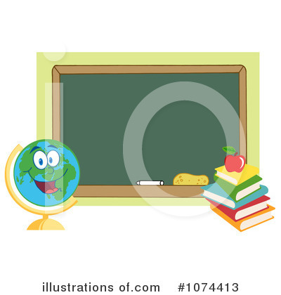 Royalty-Free (RF) Chalkboard Clipart Illustration by Hit Toon - Stock Sample #1074413