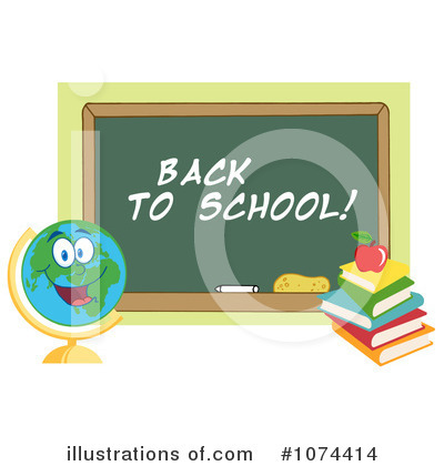 Royalty-Free (RF) Chalkboard Clipart Illustration by Hit Toon - Stock Sample #1074414