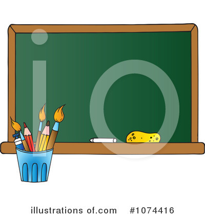 Royalty-Free (RF) Chalkboard Clipart Illustration by Hit Toon - Stock Sample #1074416
