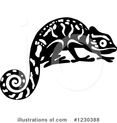 Royalty-Free (RF) Chameleon Clipart Illustration by Vector Tradition SM - Stock Sample #1230388