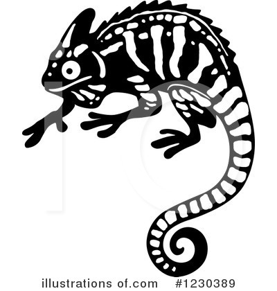 Royalty-Free (RF) Chameleon Clipart Illustration by Vector Tradition SM - Stock Sample #1230389