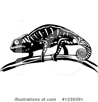 Royalty-Free (RF) Chameleon Clipart Illustration by Vector Tradition SM - Stock Sample #1230391
