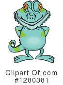 Chameleon Clipart #1280381 by Dennis Holmes Designs