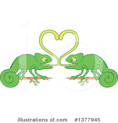Royalty-Free (RF) Chameleon Clipart Illustration by Zooco - Stock Sample #1377945