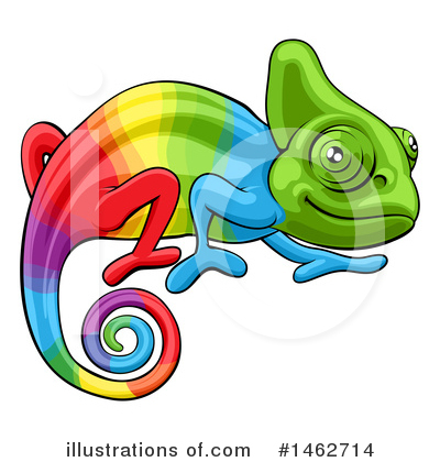 Royalty-Free (RF) Chameleon Clipart Illustration by AtStockIllustration - Stock Sample #1462714