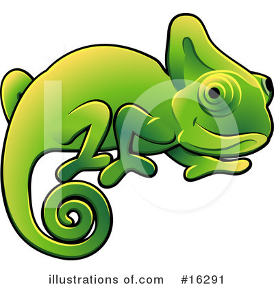 Chameleon Clipart #16291 by AtStockIllustration