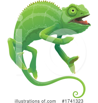 Royalty-Free (RF) Chameleon Clipart Illustration by Vector Tradition SM - Stock Sample #1741323