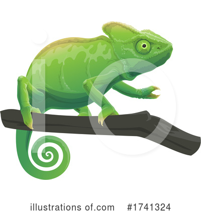 Royalty-Free (RF) Chameleon Clipart Illustration by Vector Tradition SM - Stock Sample #1741324