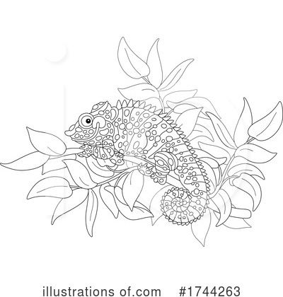 Royalty-Free (RF) Chameleon Clipart Illustration by Alex Bannykh - Stock Sample #1744263
