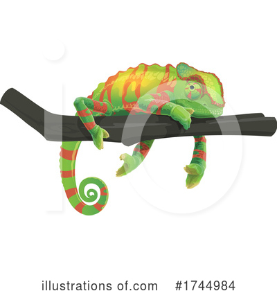 Royalty-Free (RF) Chameleon Clipart Illustration by Vector Tradition SM - Stock Sample #1744984