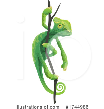 Royalty-Free (RF) Chameleon Clipart Illustration by Vector Tradition SM - Stock Sample #1744986