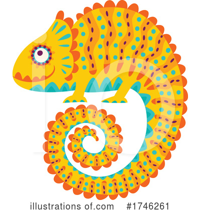 Royalty-Free (RF) Chameleon Clipart Illustration by Vector Tradition SM - Stock Sample #1746261