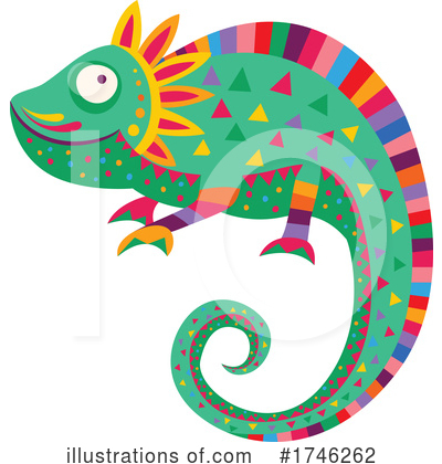 Royalty-Free (RF) Chameleon Clipart Illustration by Vector Tradition SM - Stock Sample #1746262