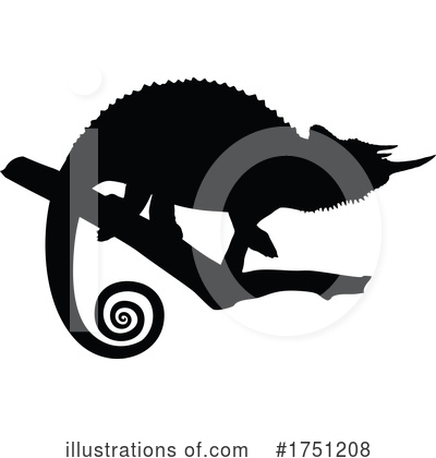 Royalty-Free (RF) Chameleon Clipart Illustration by Vector Tradition SM - Stock Sample #1751208