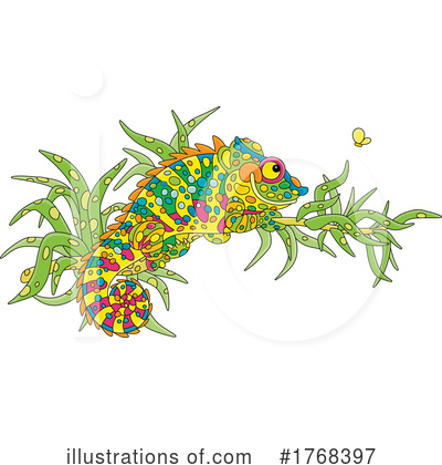 Royalty-Free (RF) Chameleon Clipart Illustration by Alex Bannykh - Stock Sample #1768397