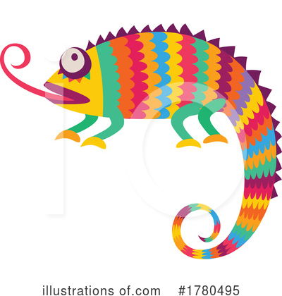 Chameleon Clipart #1780495 by Vector Tradition SM