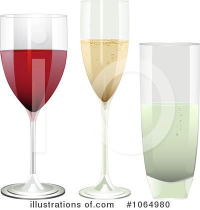 Royalty-Free (RF) Champagne Clipart Illustration by elaineitalia - Stock Sample #1064980