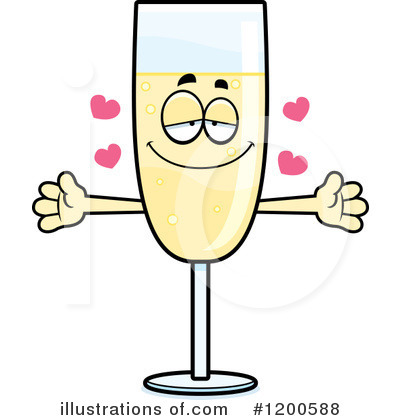 Champagne Clipart #1200588 by Cory Thoman