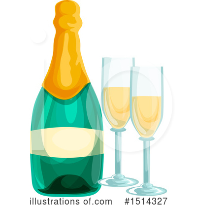 Royalty-Free (RF) Champagne Clipart Illustration by Vector Tradition SM - Stock Sample #1514327