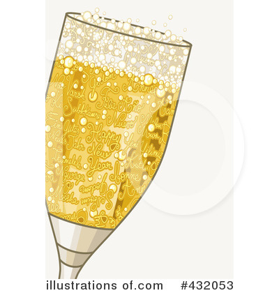 Royalty-Free (RF) Champagne Clipart Illustration by NL shop - Stock Sample #432053