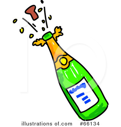 Royalty-Free (RF) Champagne Clipart Illustration by Prawny - Stock Sample #66134