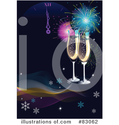 Royalty-Free (RF) Champagne Clipart Illustration by Pushkin - Stock Sample #83062