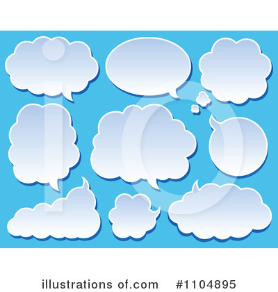 Royalty-Free (RF) Chat Balloon Clipart Illustration by visekart - Stock Sample #1104895