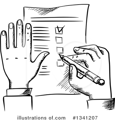 Royalty-Free (RF) Check List Clipart Illustration by Vector Tradition SM - Stock Sample #1341207