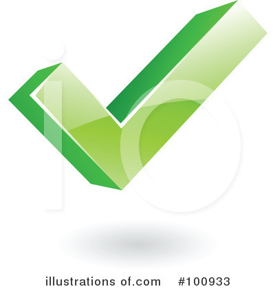 Royalty-Free (RF) Check Mark Clipart Illustration by cidepix - Stock Sample #100933