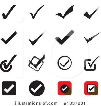 Royalty-Free (RF) Check Mark Clipart Illustration by ColorMagic - Stock Sample #1337201