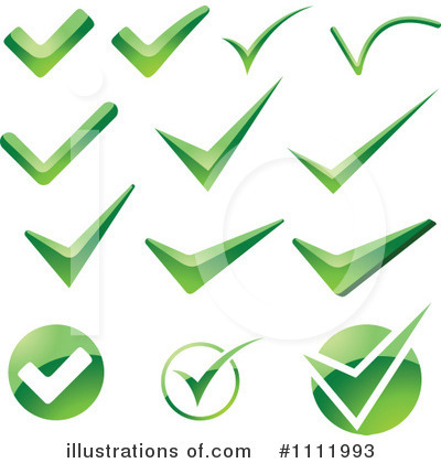 Royalty-Free (RF) Check Marks Clipart Illustration by dero - Stock Sample #1111993