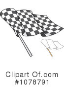Checkered Flag Clipart #1078791 by Any Vector