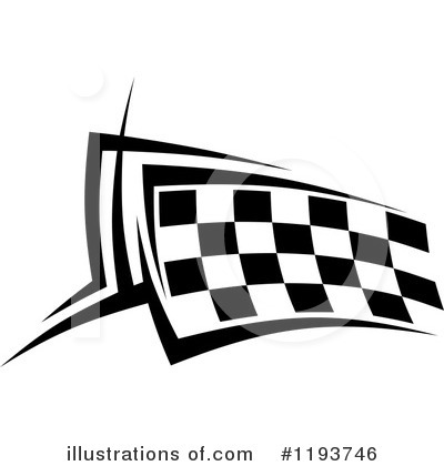 Royalty-Free (RF) Checkered Flag Clipart Illustration by Vector Tradition SM - Stock Sample #1193746