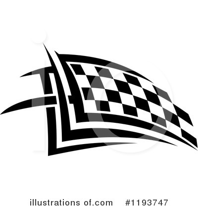 Royalty-Free (RF) Checkered Flag Clipart Illustration by Vector Tradition SM - Stock Sample #1193747