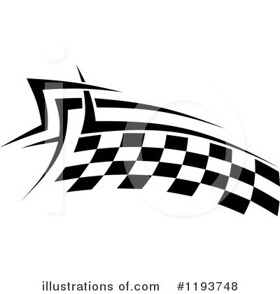 Royalty-Free (RF) Checkered Flag Clipart Illustration by Vector Tradition SM - Stock Sample #1193748